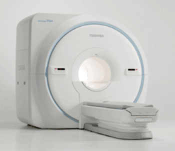 Image: Toshiba’s Vantage Elan 1.5 T MRI system (Photo courtesy of Toshiba).